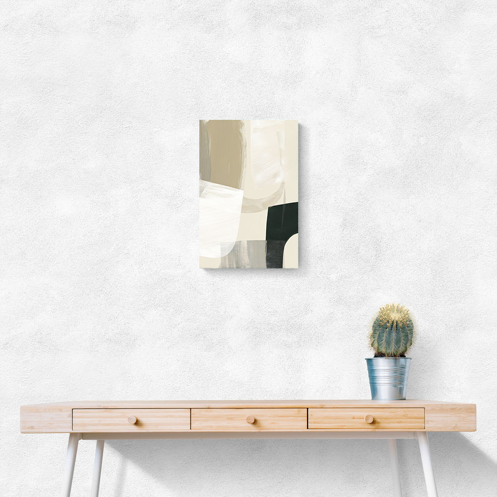 Minimalist Abstract Collage With Overlapping Organic Shapes 14