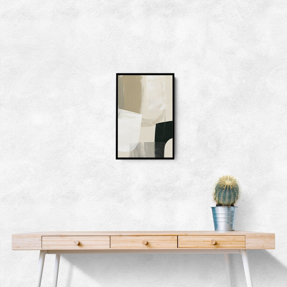 Minimalist Abstract Collage With Overlapping Organic Shapes 14