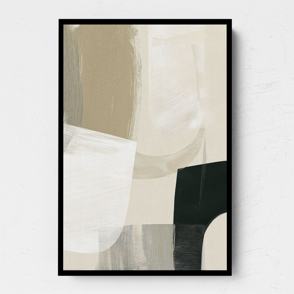 Minimalist Abstract Collage With Overlapping Organic Shapes 14