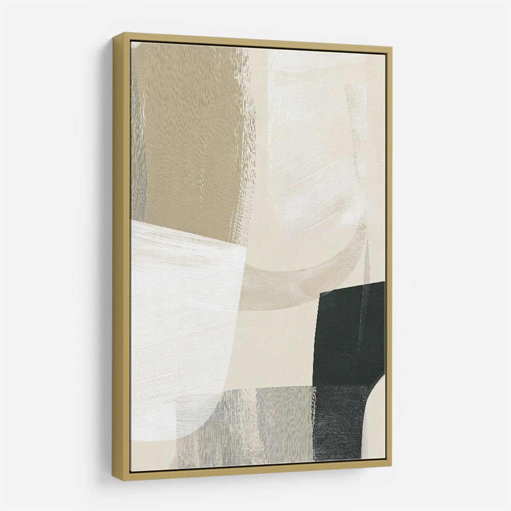 Minimalist Abstract Collage With Overlapping Organic Shapes 14