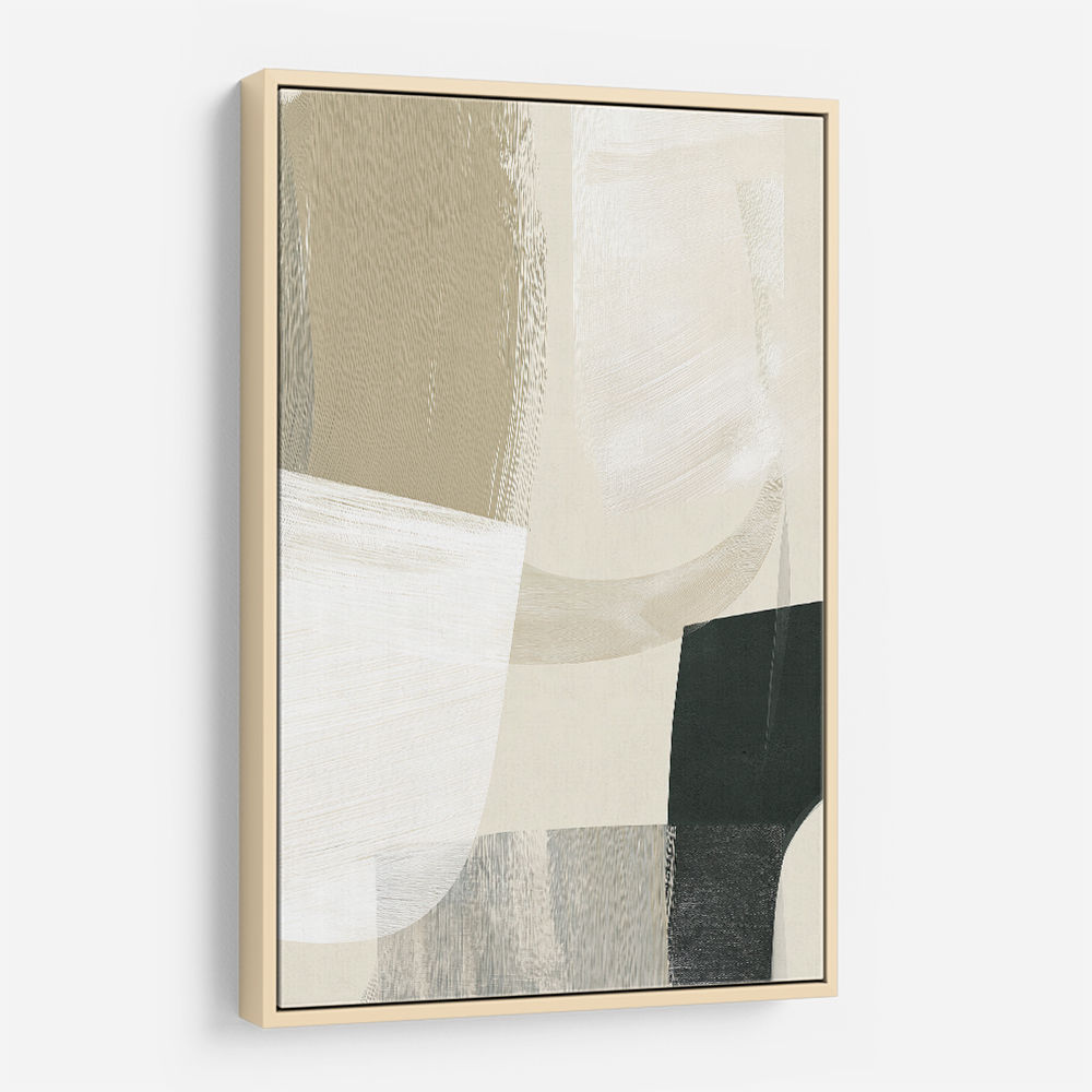 Minimalist Abstract Collage With Overlapping Organic Shapes 14