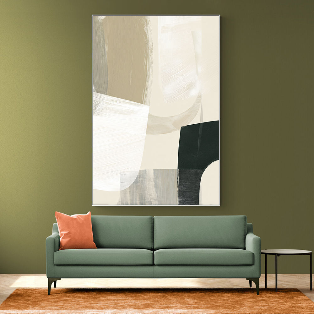 Minimalist Abstract Collage With Overlapping Organic Shapes 14