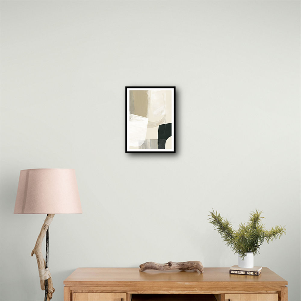 Minimalist Abstract Collage With Overlapping Organic Shapes 14