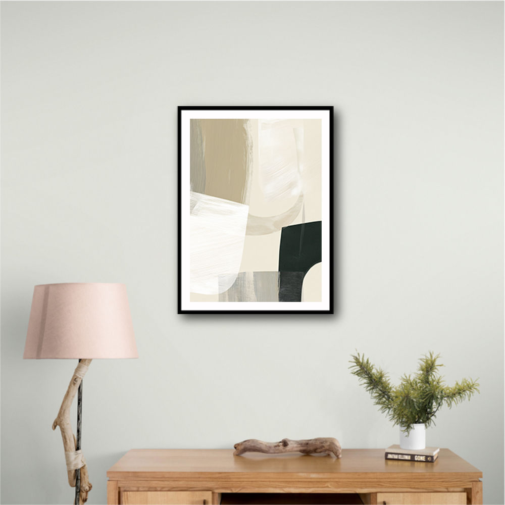 Minimalist Abstract Collage With Overlapping Organic Shapes 14