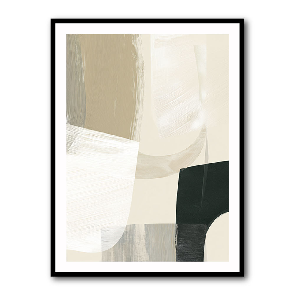 Minimalist Abstract Collage With Overlapping Organic Shapes 14