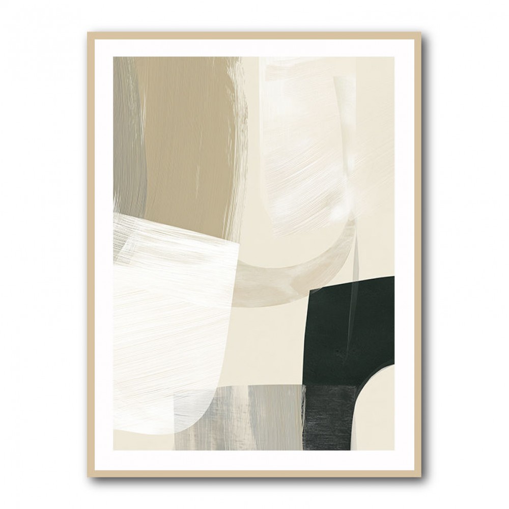 Minimalist Abstract Collage With Overlapping Organic Shapes 14