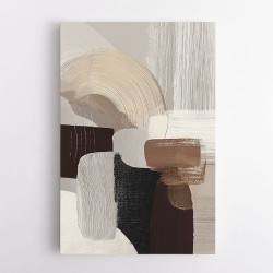 Minimalist Abstract Collage With Overlapping Organic Shapes 16