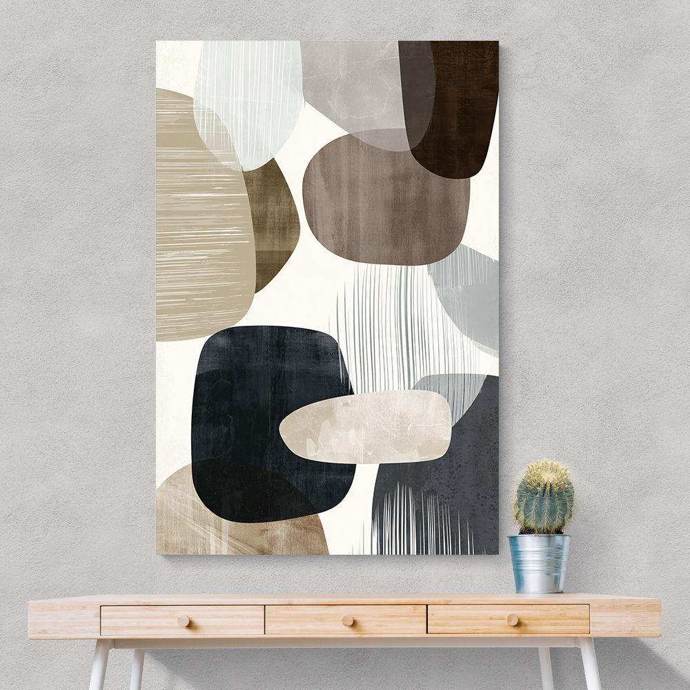 Minimalist Abstract Collage With Overlapping Organic Shapes 17 Minimalist Abstract Collage With Overlapping Organic Shapes 17