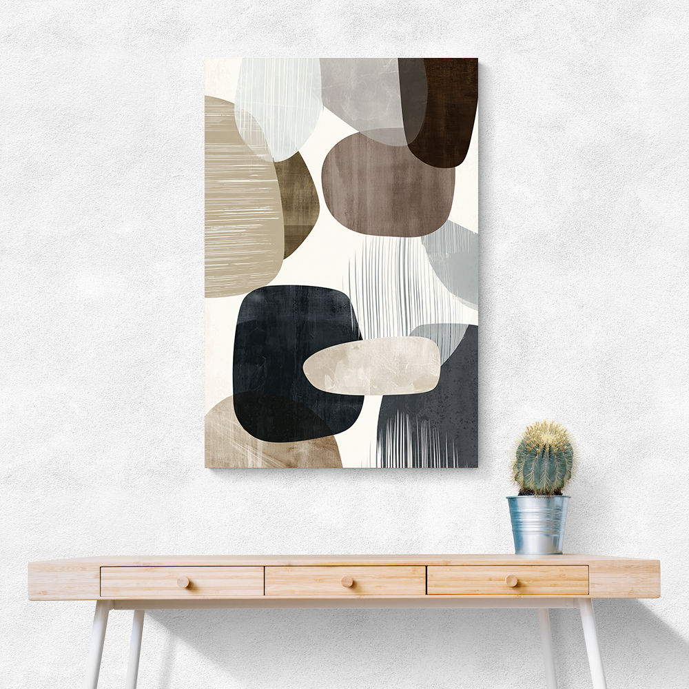 Minimalist Abstract Collage With Overlapping Organic Shapes 17 Minimalist Abstract Collage With Overlapping Organic Shapes 17