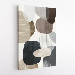 Minimalist Abstract Collage With Overlapping Organic Shapes 17