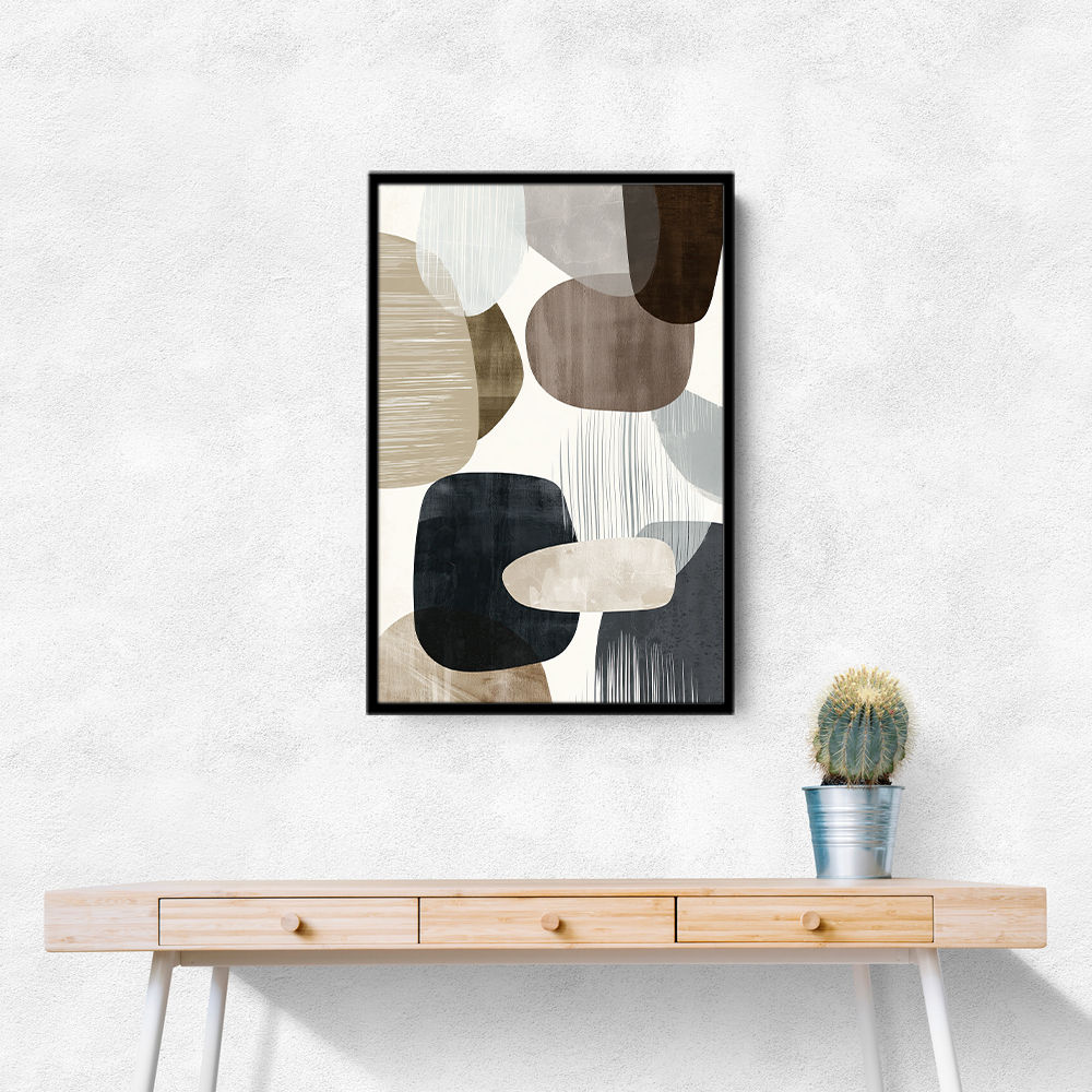 Minimalist Abstract Collage With Overlapping Organic Shapes 17 Minimalist Abstract Collage With Overlapping Organic Shapes 17