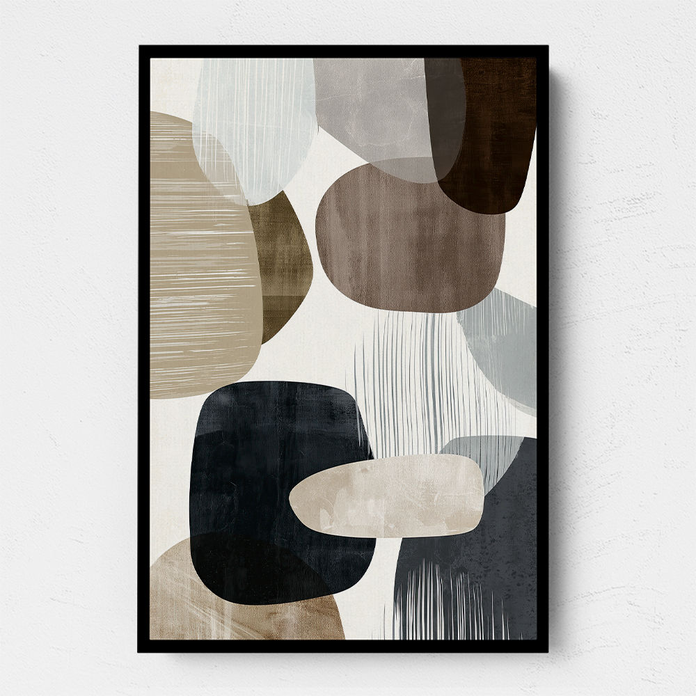 Minimalist Abstract Collage With Overlapping Organic Shapes 17 Minimalist Abstract Collage With Overlapping Organic Shapes 17