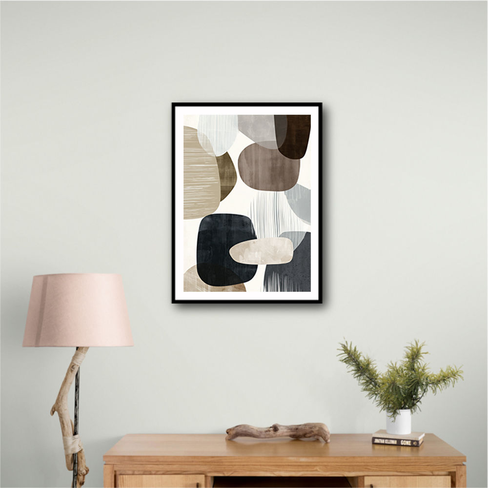 Minimalist Abstract Collage With Overlapping Organic Shapes 17 Minimalist Abstract Collage With Overlapping Organic Shapes 17
