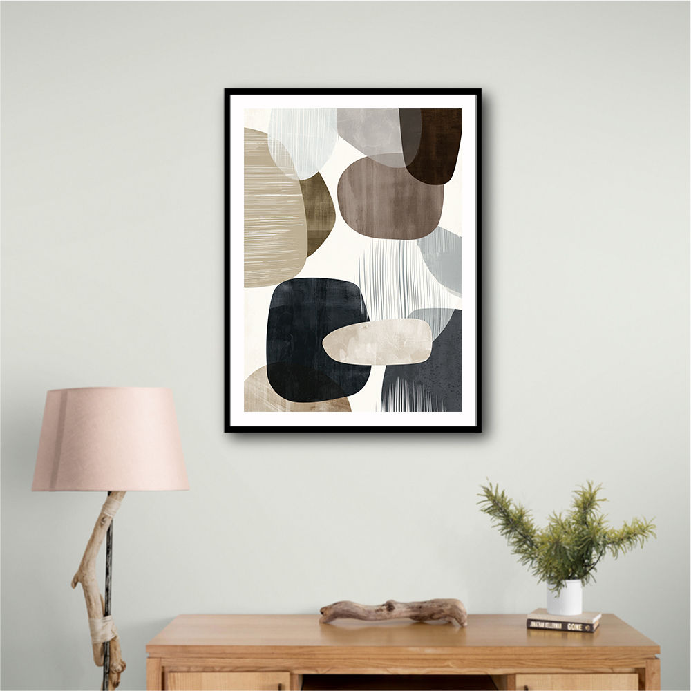 Minimalist Abstract Collage With Overlapping Organic Shapes 17 Minimalist Abstract Collage With Overlapping Organic Shapes 17