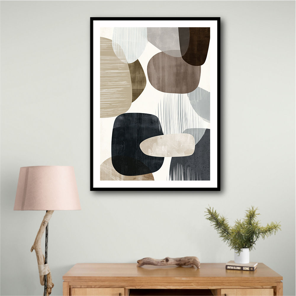 Minimalist Abstract Collage With Overlapping Organic Shapes 17 Minimalist Abstract Collage With Overlapping Organic Shapes 17