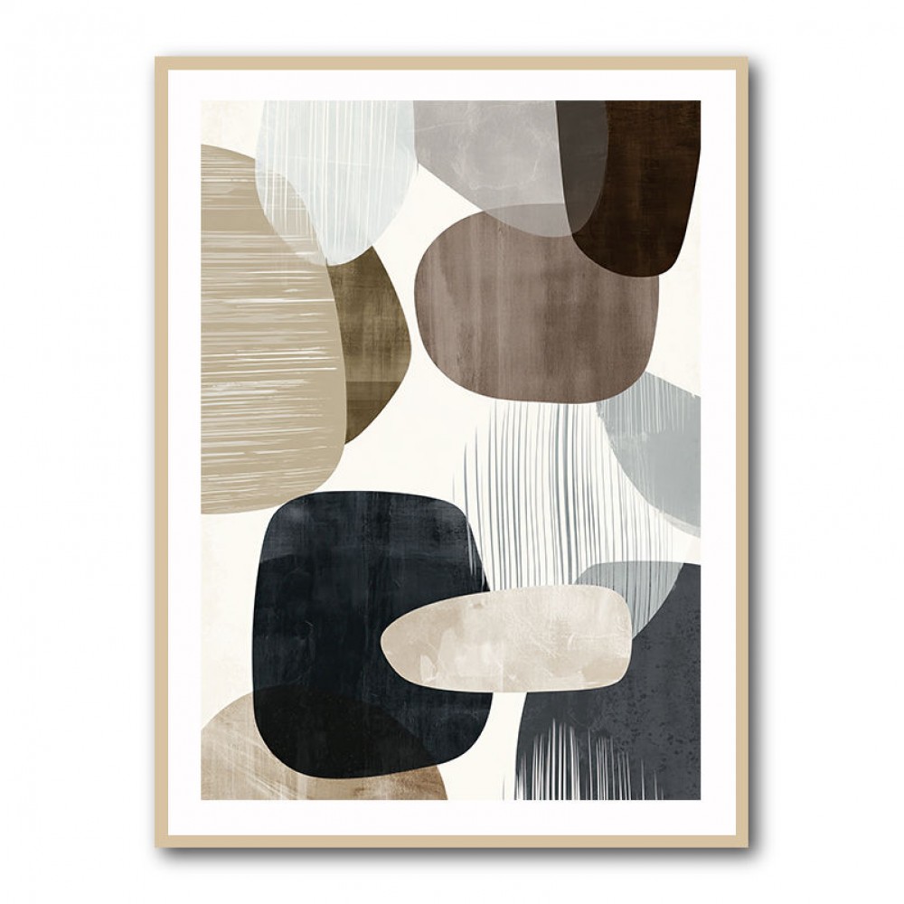 Minimalist Abstract Collage With Overlapping Organic Shapes 17 Minimalist Abstract Collage With Overlapping Organic Shapes 17