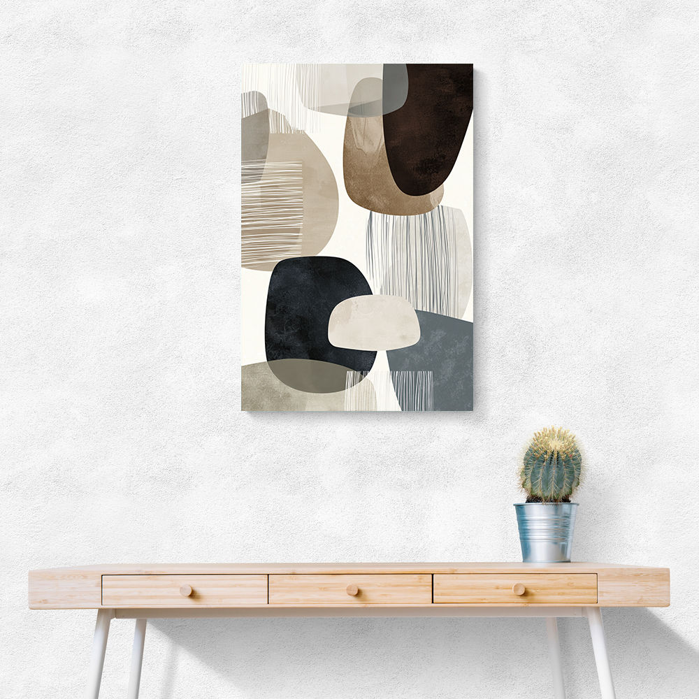 Minimalist Abstract Collage With Overlapping Organic Shapes 19 Minimalist Abstract Collage With Overlapping Organic Shapes 19