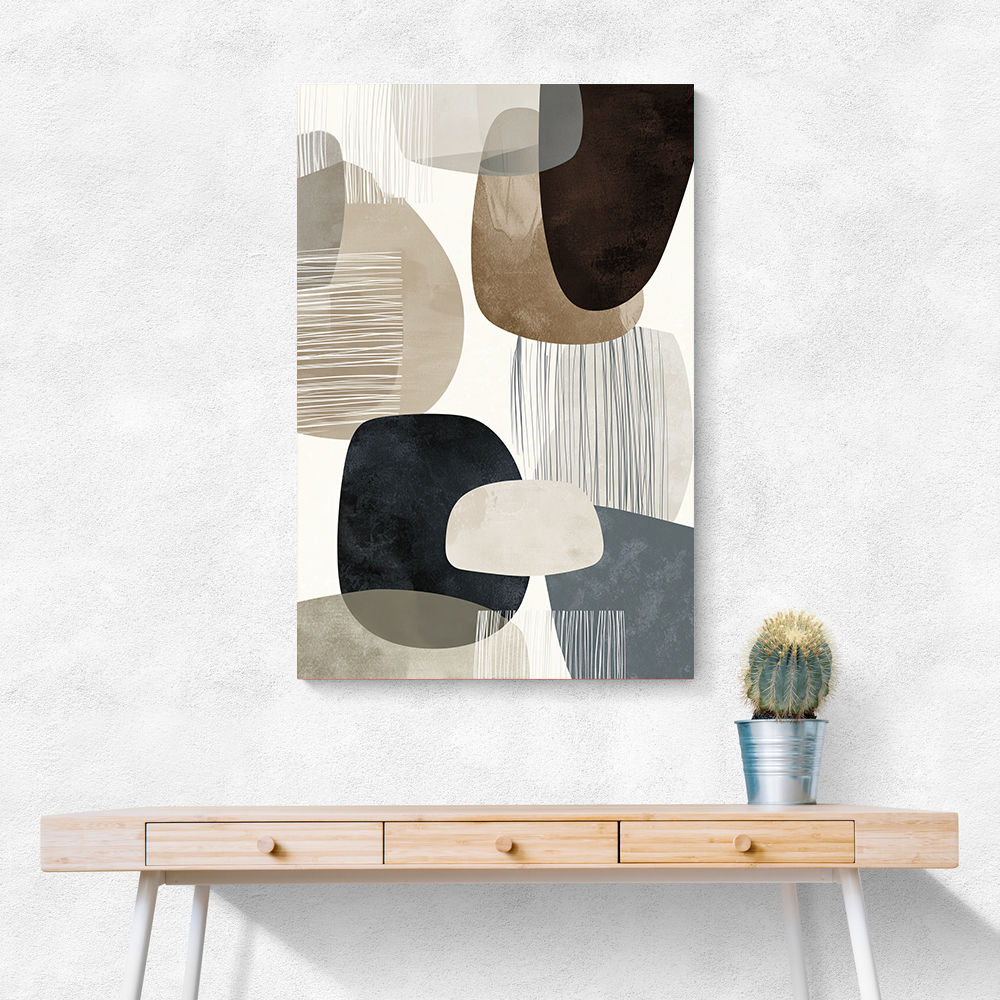 Minimalist Abstract Collage With Overlapping Organic Shapes 19 Minimalist Abstract Collage With Overlapping Organic Shapes 19
