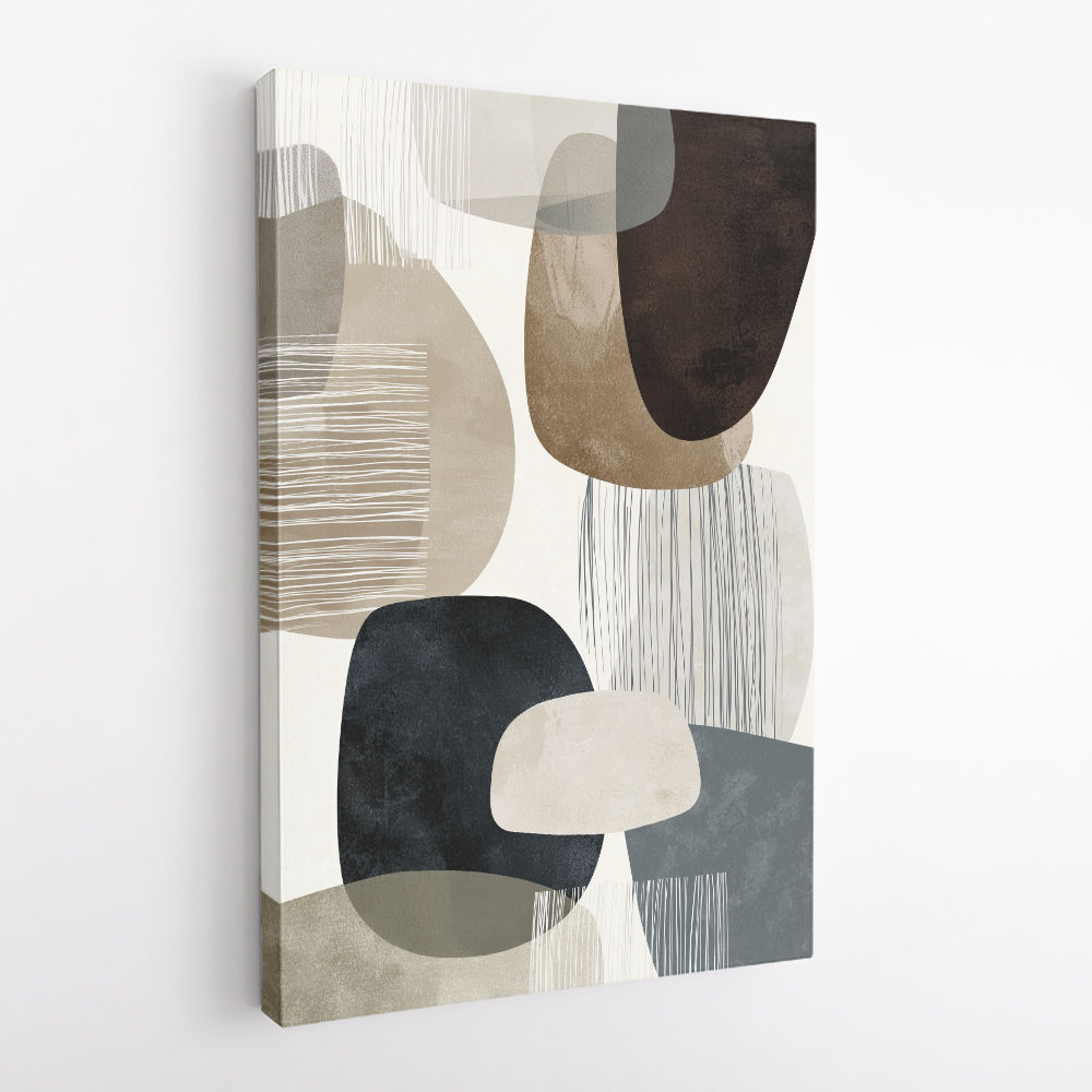 Minimalist Abstract Collage With Overlapping Organic Shapes 19 Minimalist Abstract Collage With Overlapping Organic Shapes 19