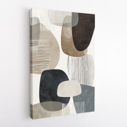 Minimalist Abstract Collage With Overlapping Organic Shapes 19
