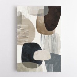 Minimalist Abstract Collage With Overlapping Organic Shapes 19