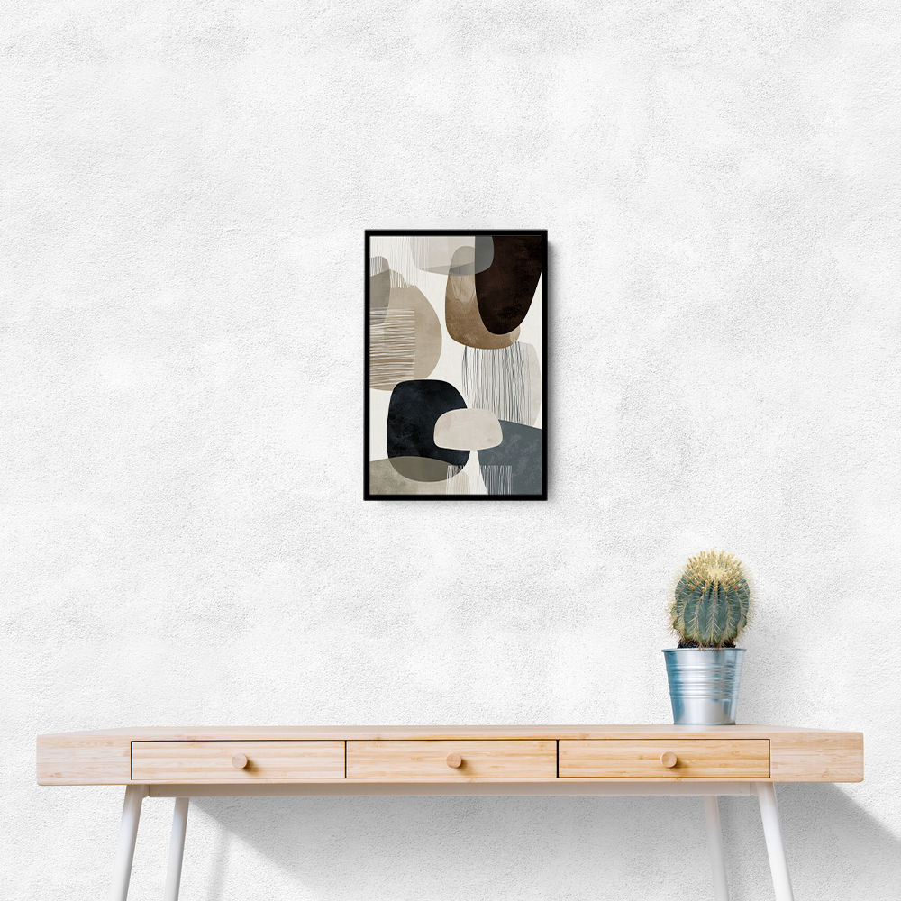 Minimalist Abstract Collage With Overlapping Organic Shapes 19 Minimalist Abstract Collage With Overlapping Organic Shapes 19