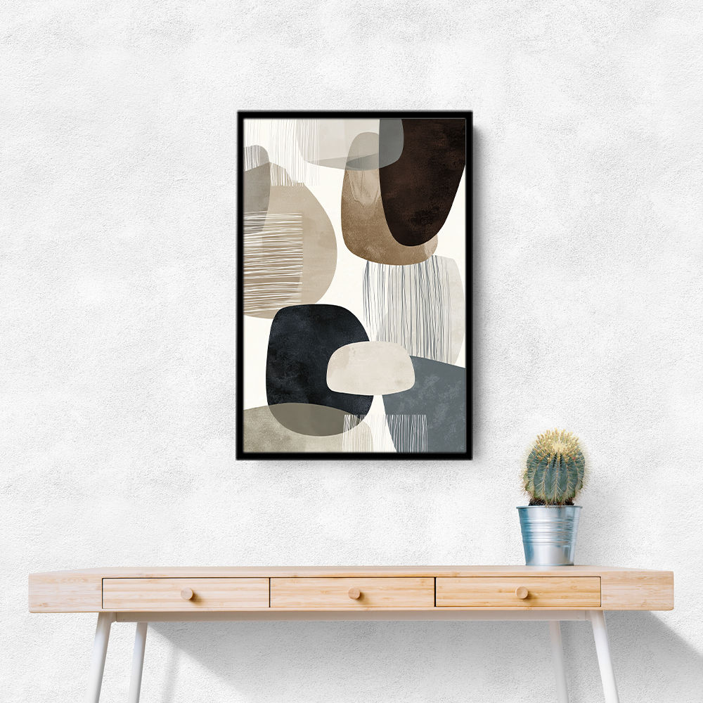 Minimalist Abstract Collage With Overlapping Organic Shapes 19 Minimalist Abstract Collage With Overlapping Organic Shapes 19