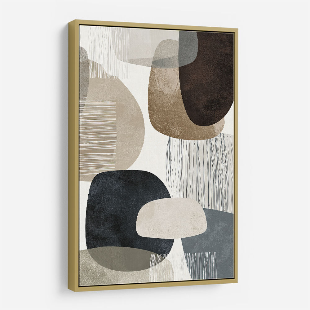 Minimalist Abstract Collage With Overlapping Organic Shapes 19 Minimalist Abstract Collage With Overlapping Organic Shapes 19