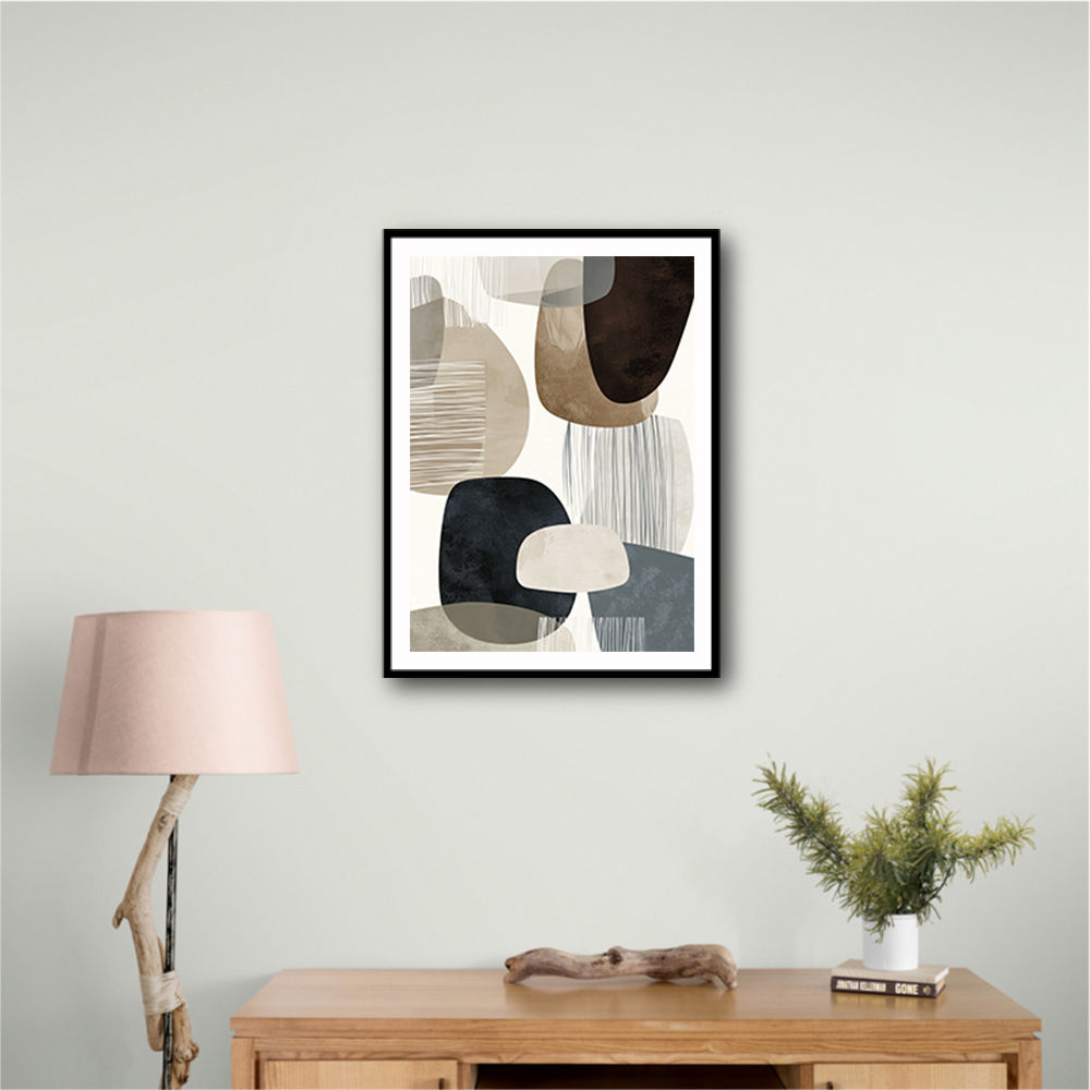 Minimalist Abstract Collage With Overlapping Organic Shapes 19 Minimalist Abstract Collage With Overlapping Organic Shapes 19