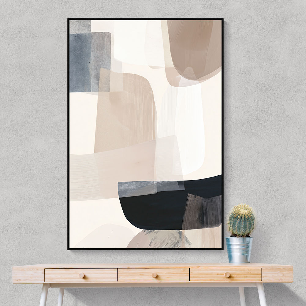 Minimalist Abstract Collage With Overlapping Organic Shapes 20 Minimalist Abstract Collage With Overlapping Organic Shapes 20