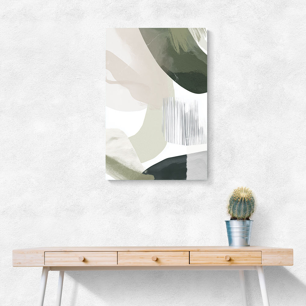 Minimalist Abstract Collage With Overlapping Organic Shapes 21