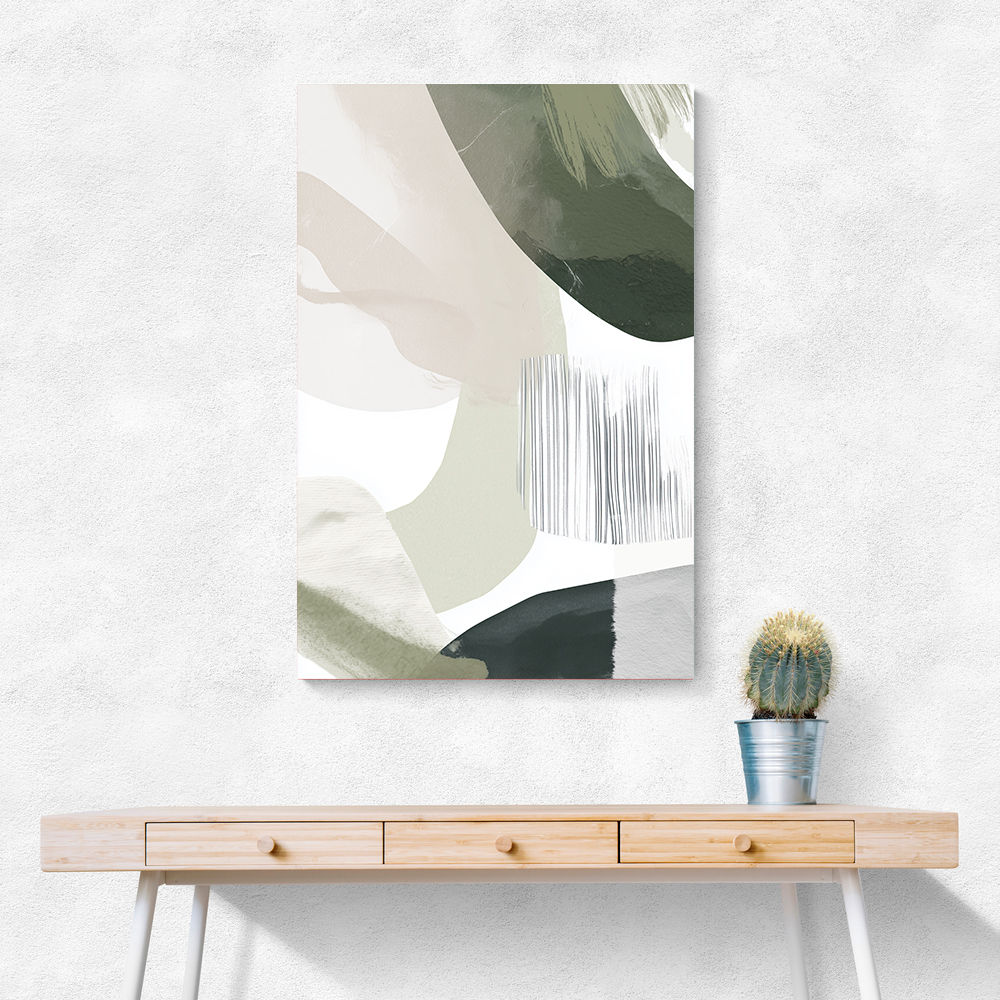 Minimalist Abstract Collage With Overlapping Organic Shapes 21