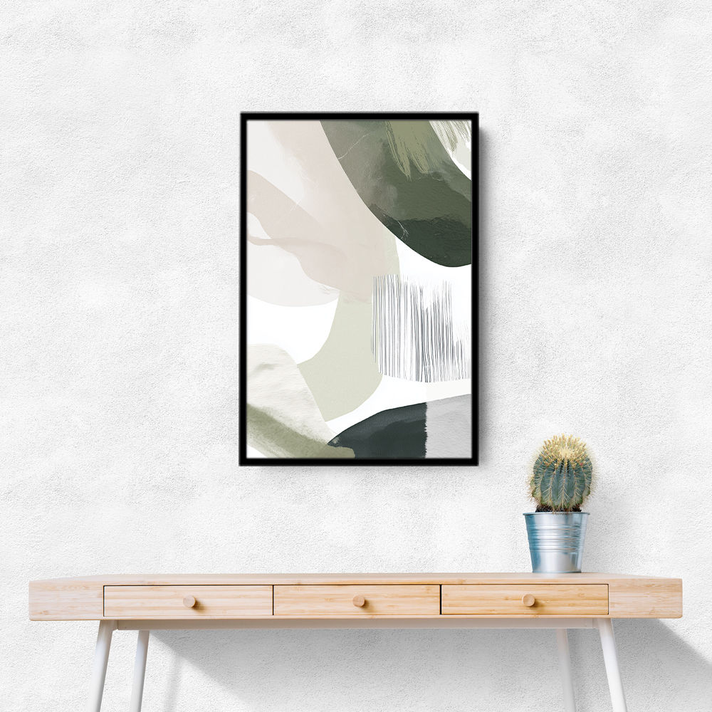 Minimalist Abstract Collage With Overlapping Organic Shapes 21