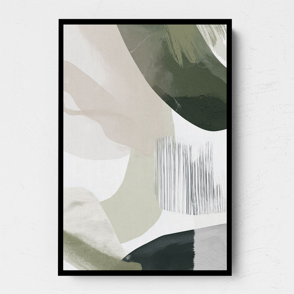 Minimalist Abstract Collage With Overlapping Organic Shapes 21