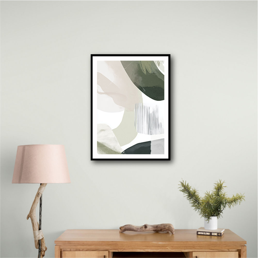 Minimalist Abstract Collage With Overlapping Organic Shapes 21