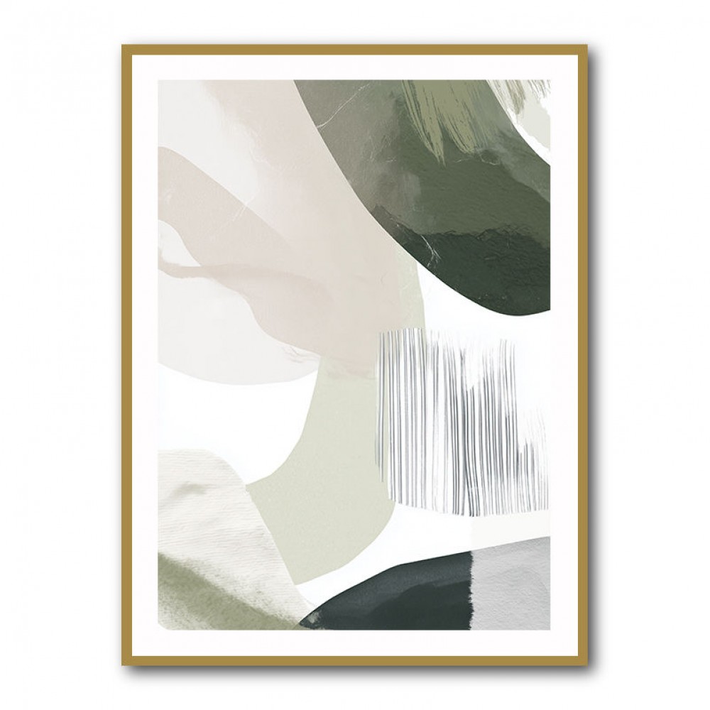 Minimalist Abstract Collage With Overlapping Organic Shapes 21