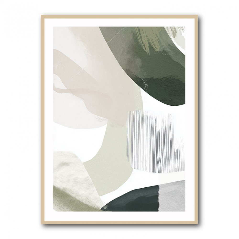 Minimalist Abstract Collage With Overlapping Organic Shapes 21