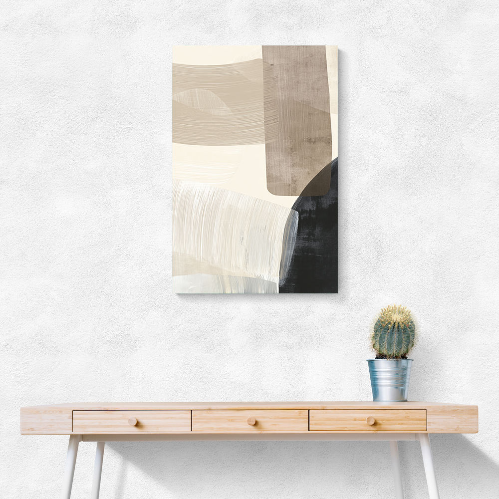 Minimalist Abstract Collage With Overlapping Organic Shapes 22