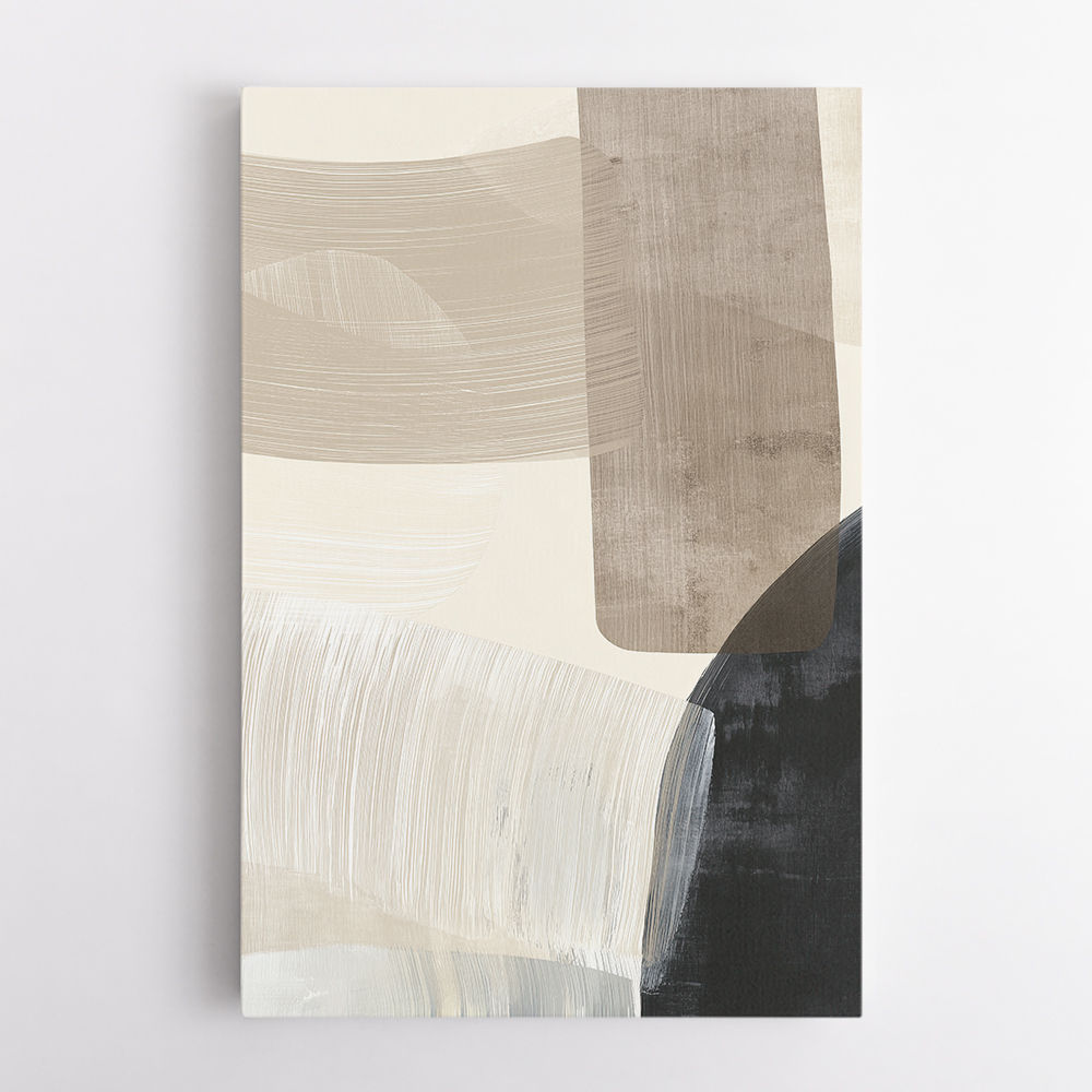 Minimalist Abstract Collage With Overlapping Organic Shapes 22