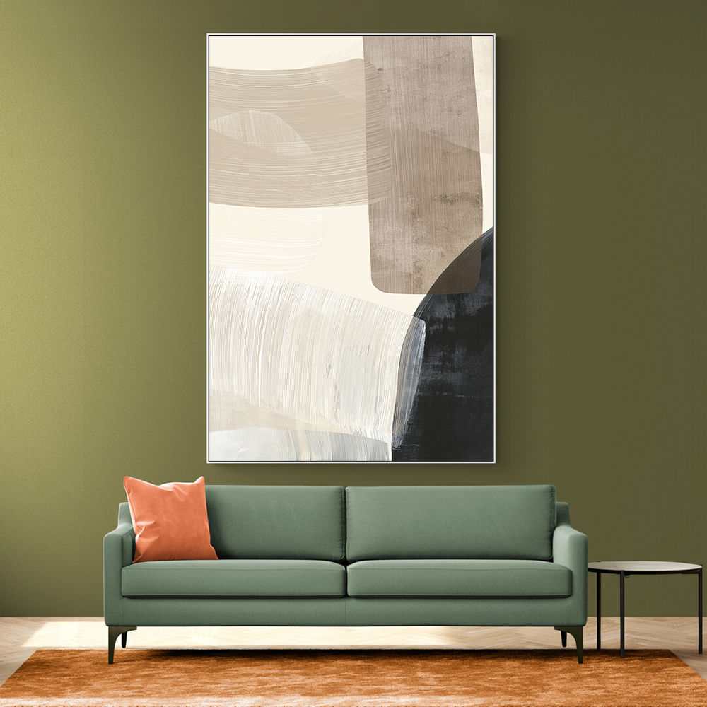 Minimalist Abstract Collage With Overlapping Organic Shapes 22