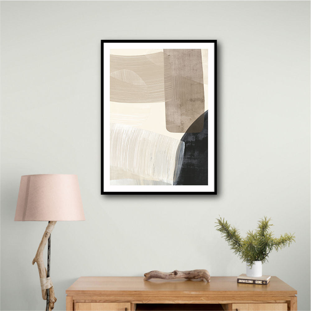 Minimalist Abstract Collage With Overlapping Organic Shapes 22