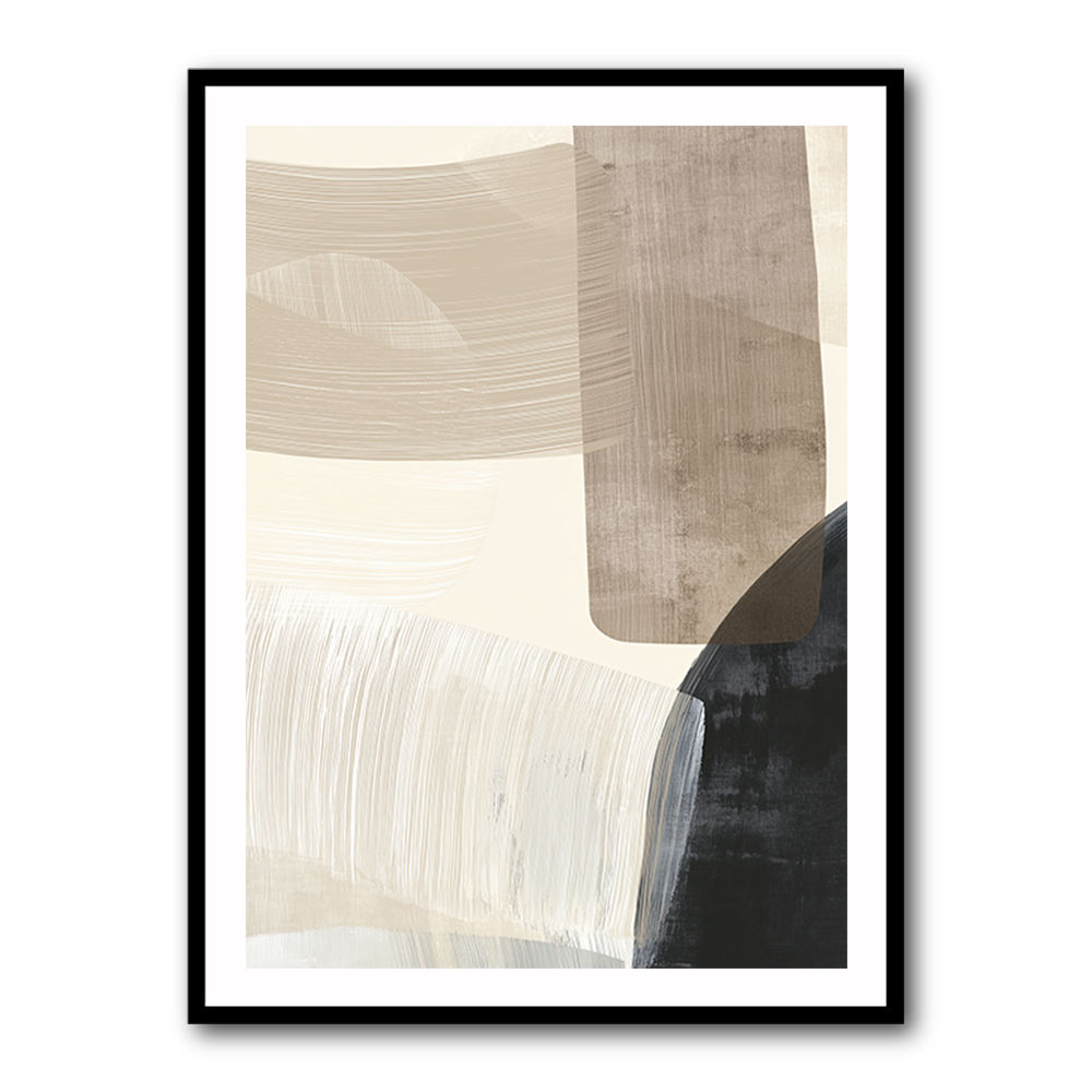 Minimalist Abstract Collage With Overlapping Organic Shapes 22
