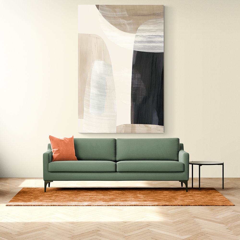 Minimalist Abstract Collage With Overlapping Organic Shapes 23