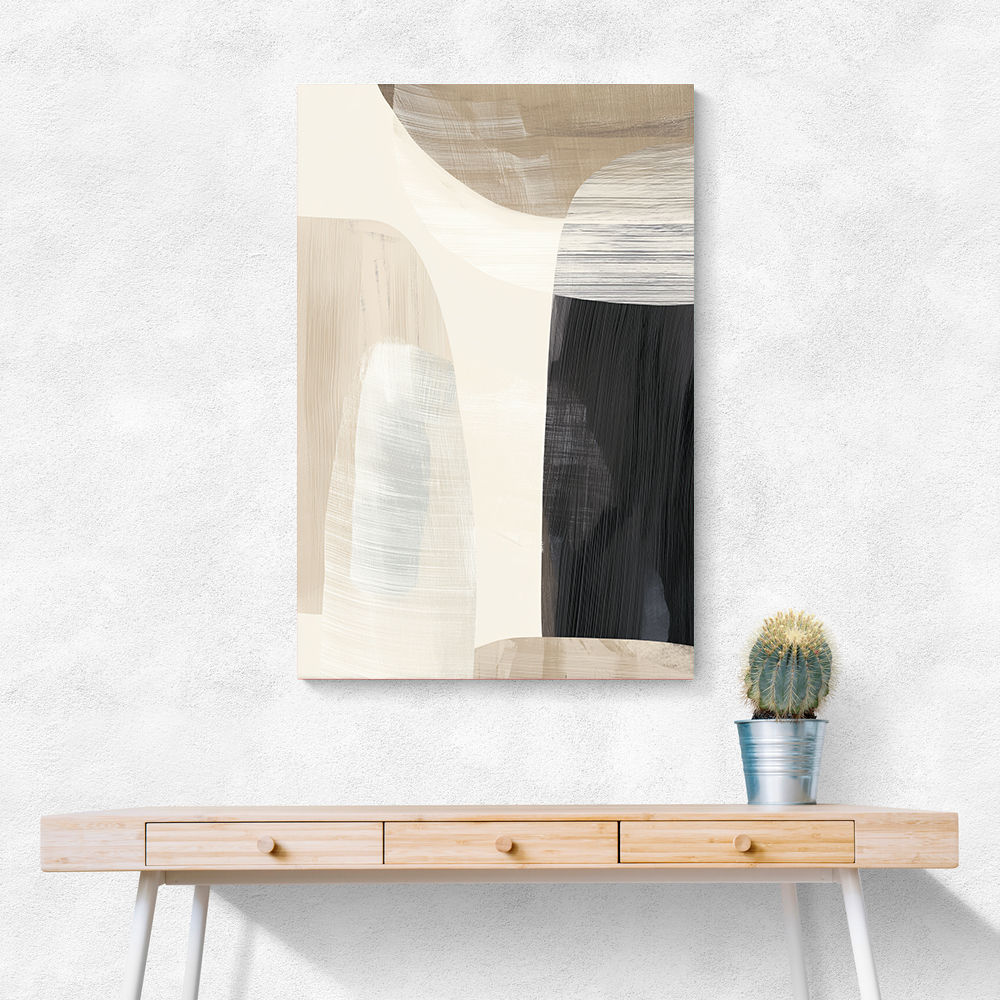 Minimalist Abstract Collage With Overlapping Organic Shapes 23