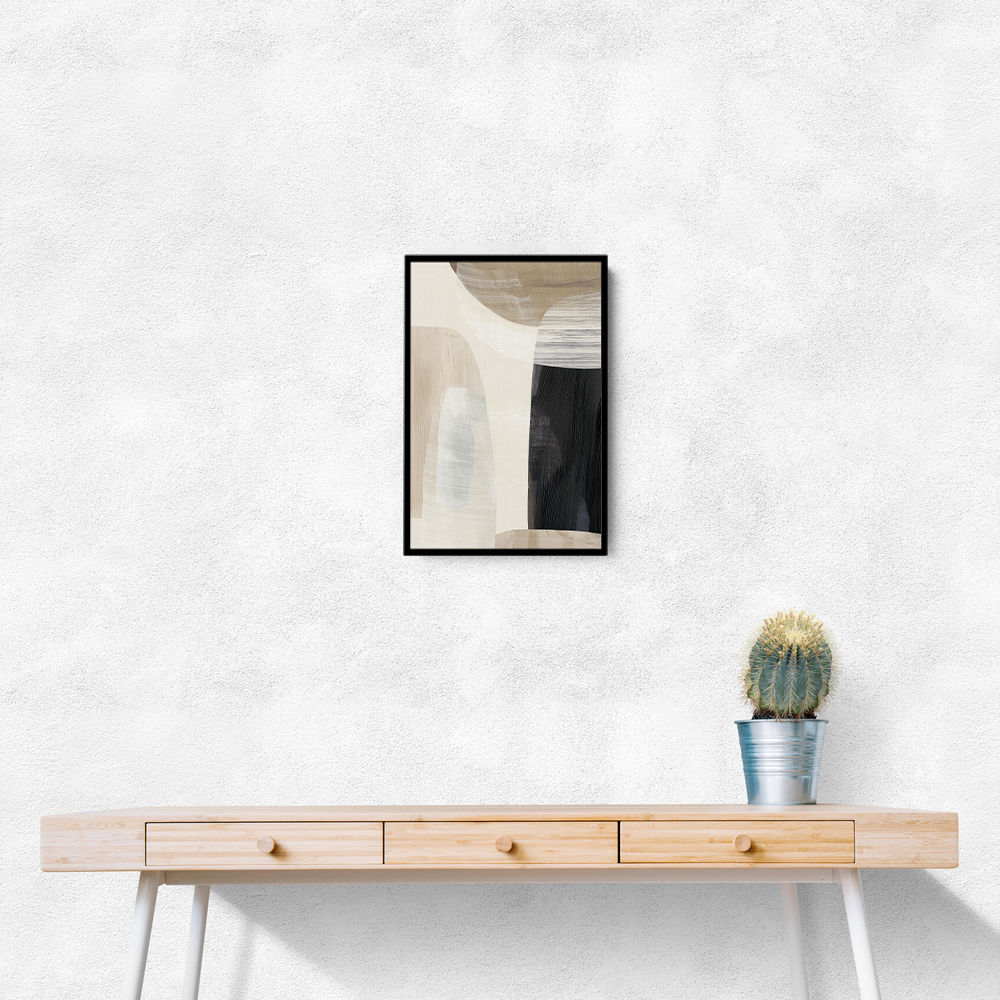 Minimalist Abstract Collage With Overlapping Organic Shapes 23