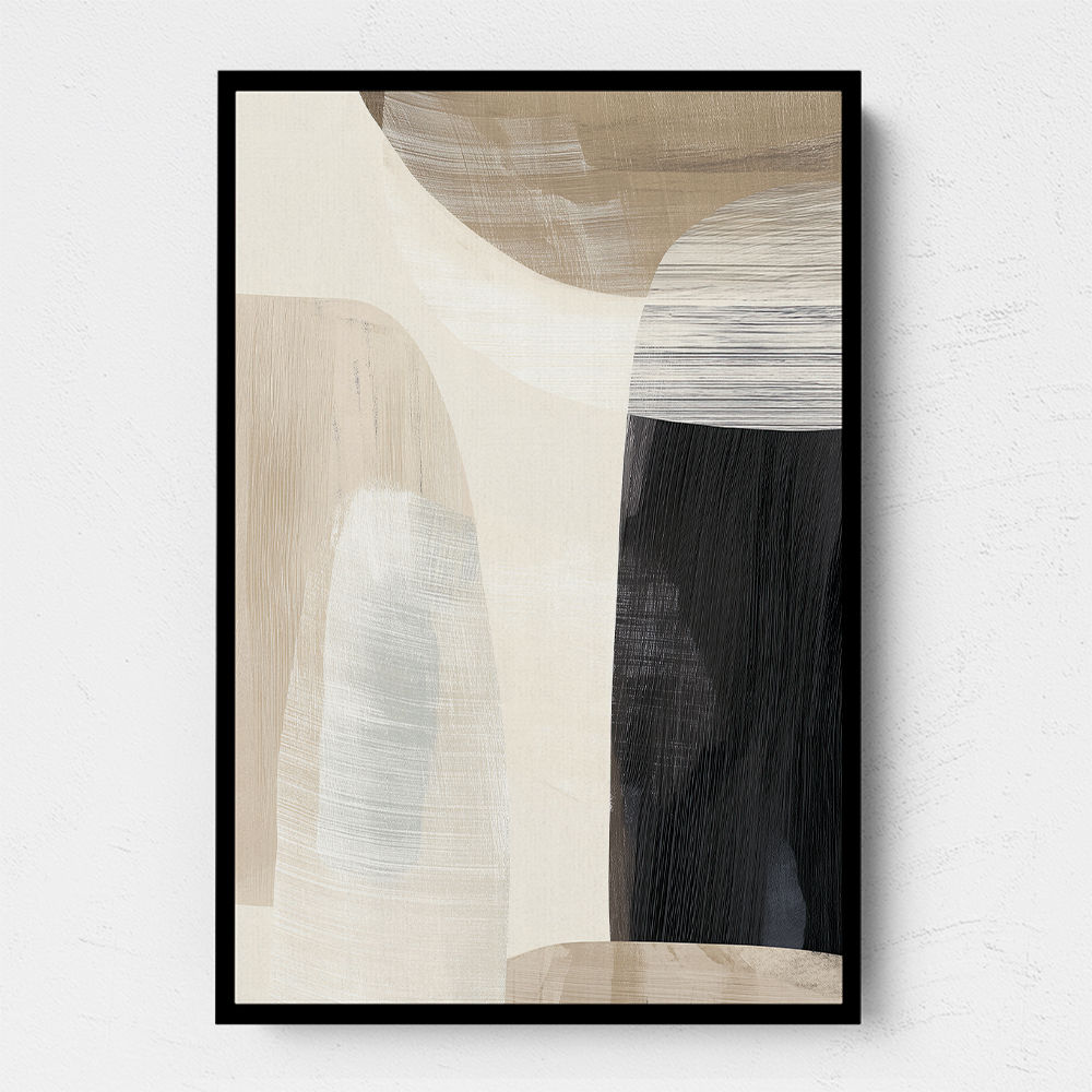 Minimalist Abstract Collage With Overlapping Organic Shapes 23