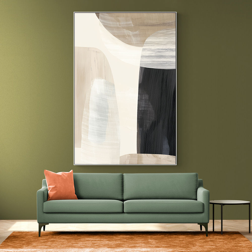 Minimalist Abstract Collage With Overlapping Organic Shapes 23