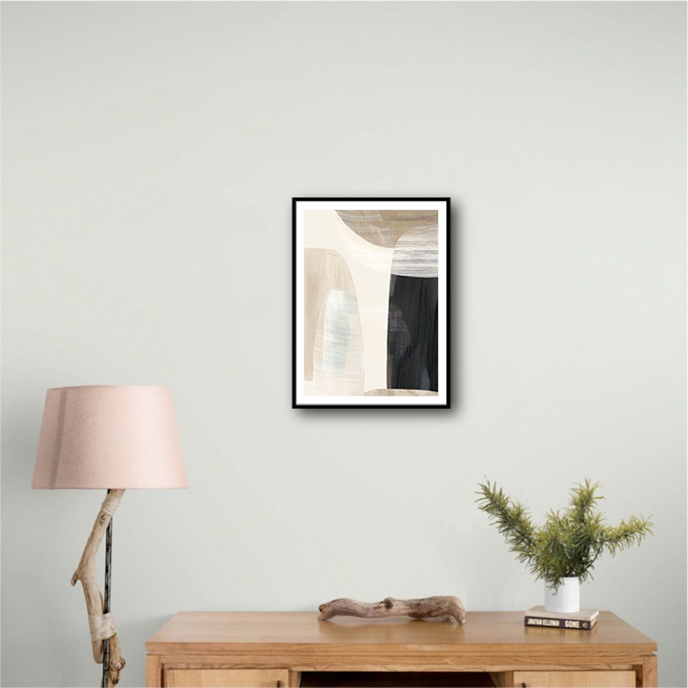 Minimalist Abstract Collage With Overlapping Organic Shapes 23