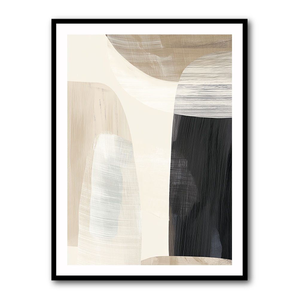 Minimalist Abstract Collage With Overlapping Organic Shapes 23