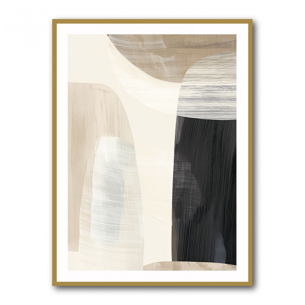 Minimalist Abstract Collage With Overlapping Organic Shapes 23
